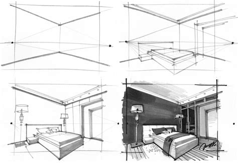2 point perspective drawing interior design|Perspective Drawing Explained: 7 Types of Perspective in Interior .